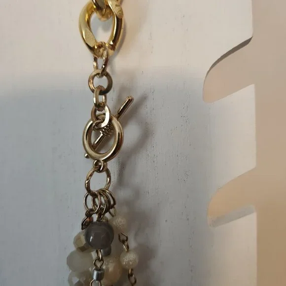 Multi-stand Layered and Beaded Statement Necklace